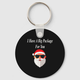 Big Package Christmas Funny Naughty Dirty Raunchy  Keychain