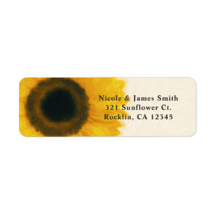 Big Painted Sunflower Rustic Country Invitation