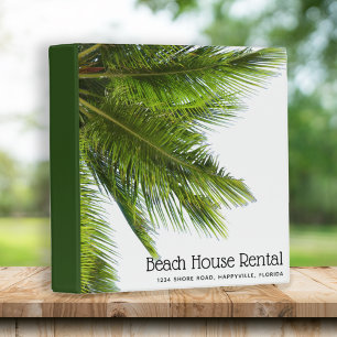 Big Palm Fronds Custom Empty Binder