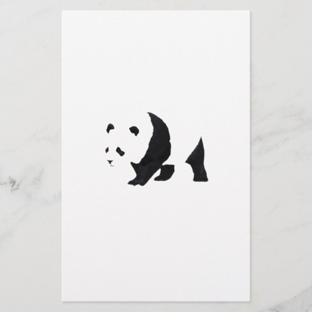 Big panda bear stationery (Front)