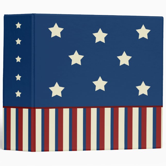Big Patriotic Scrapbook Binder Gift (Front/Spine)