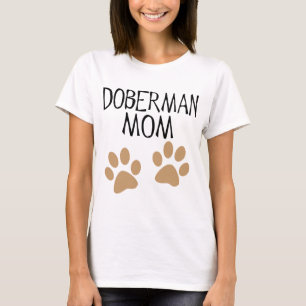 Big Paws Doberman Mom T-Shirt