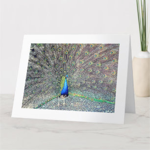 Big Peacock Greeting Card