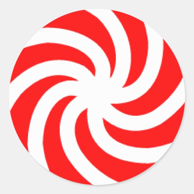 Big Peppermint Candy Classic Round Sticker (Front)