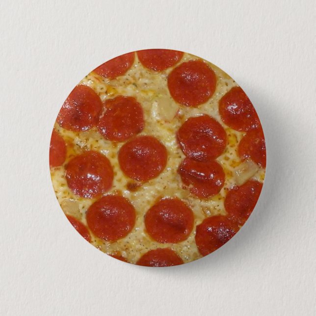 big pepperoni pizza 2 inch round button (Front)