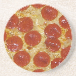 big pepperoni pizza coaster