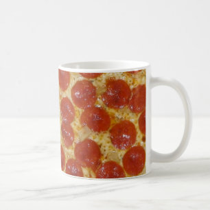 big pepperoni pizza coffee mug