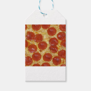 big pepperoni pizza gift tags