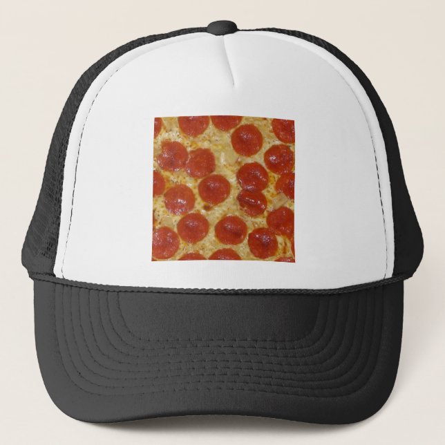 big pepperoni pizza trucker hat (Front)