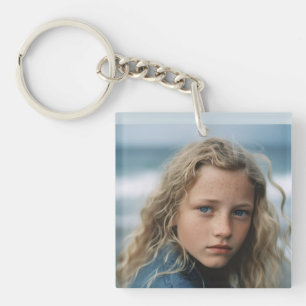 BIG PHOTO CUSTOM  KEYCHAIN