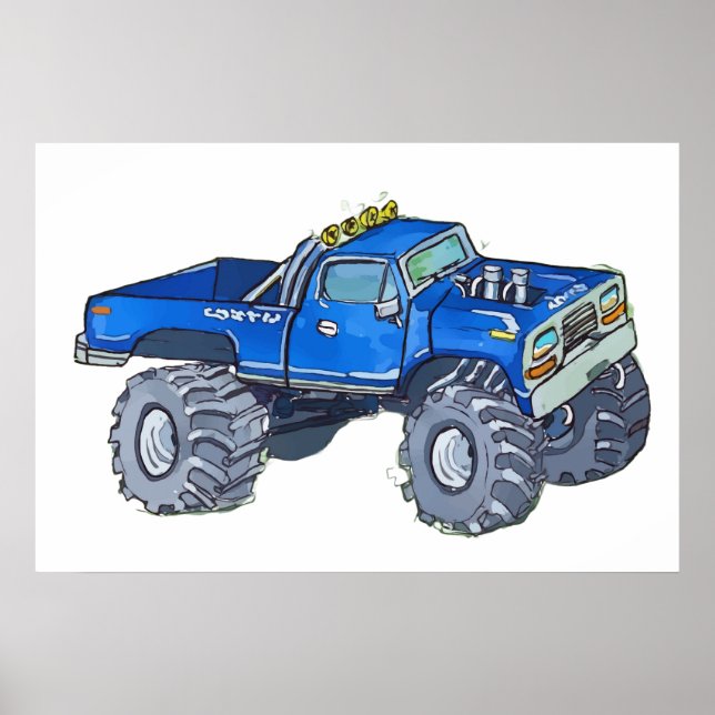 Big pickup truck poster (Front)
