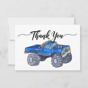 Big pickup truck thank you card