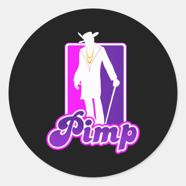 Big Pimp Classic Round Sticker (Front)