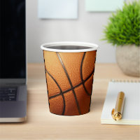 Big Pimply Orange Basketball, Paper Party Cups