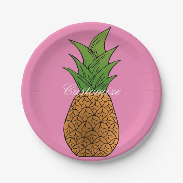 Big Pineapple Thunder_Cove Paper Plate (Front)