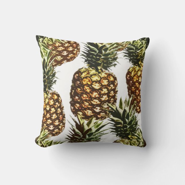 Big pineapples (BGC customizable) Throw Pillow (Front)