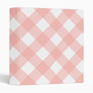 Big Pink Gingham Binder