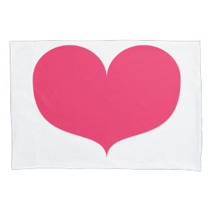 Big Pink Heart Single Pillowcase