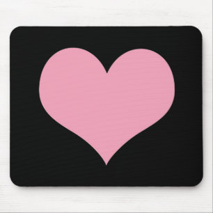Big Pink Love Heart Mouse Pad