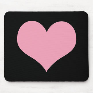 Big Pink Love Heart Mouse Pad