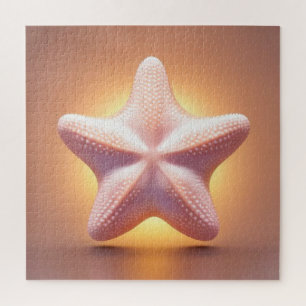 Big Pink Starfish Jigsaw Puzzle