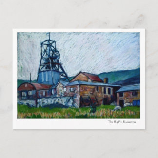 'Big Pit, Blaenavon', Carte postale du Pays de Gal