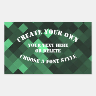 Big Pixel Background - Green Sticker