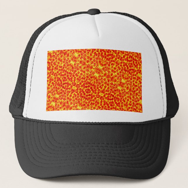Big Pizza Pattern Trucker Hat (Front)