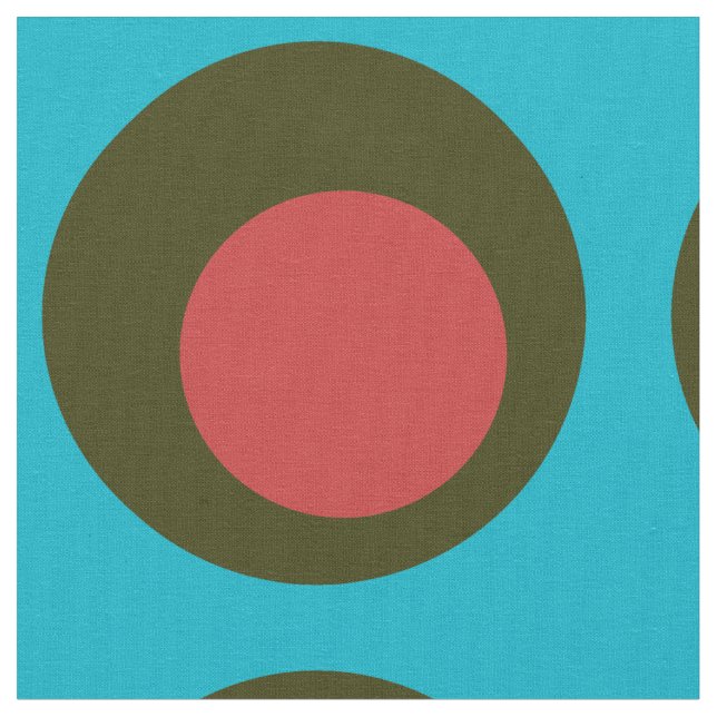 Big Polka Dot Pattern Fabric (Close Up)
