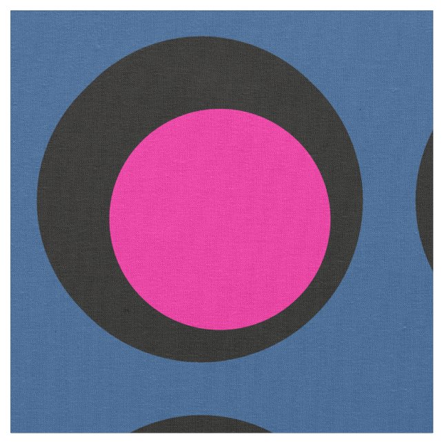 Big Polka Dot Pattern Fabric (Close Up)