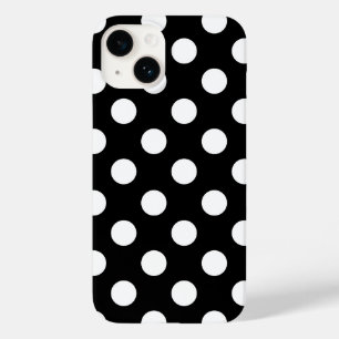 Big Polka Dots Black And White Case-Mate iPhone 14 Case