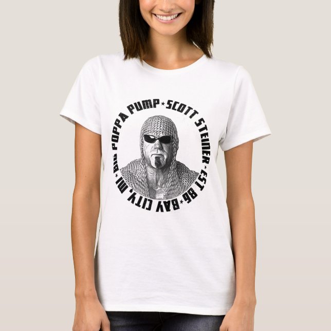 Big Poppa Pump Scott Steiner Gym T-ShirtBig Poppa  T-Shirt (Front)