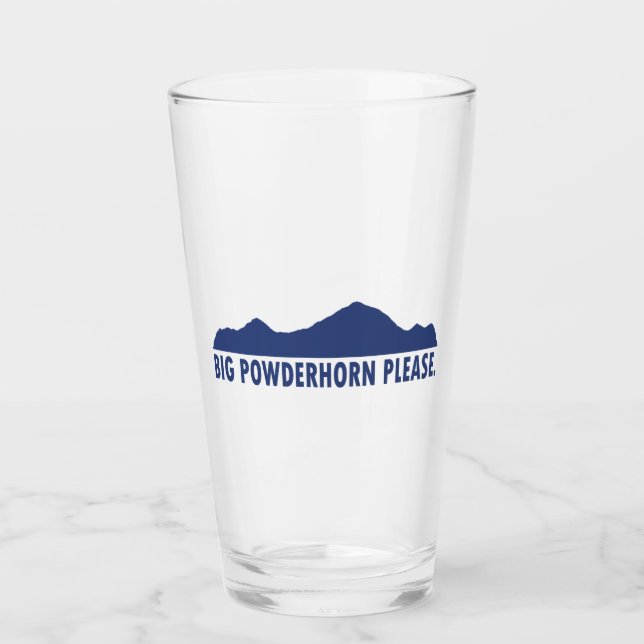 Big Powderhorn Please Glass (Front)