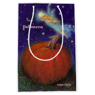 Big Pumpkin Fairy Custom Halloween Medium Gift Bag