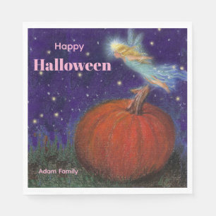 Big Pumpkin Fairy Custom Halloween Napkin