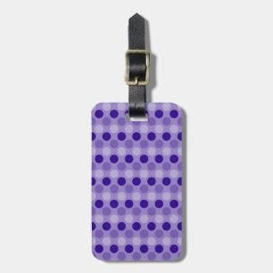 Big Purple Dots Luggage Tag