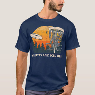 Big Putts and Iced Beer Disc Golf Drinking Golfer T-Shirt