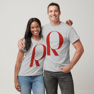 Big R: Jeanne Moderno Lettres T-Shirt