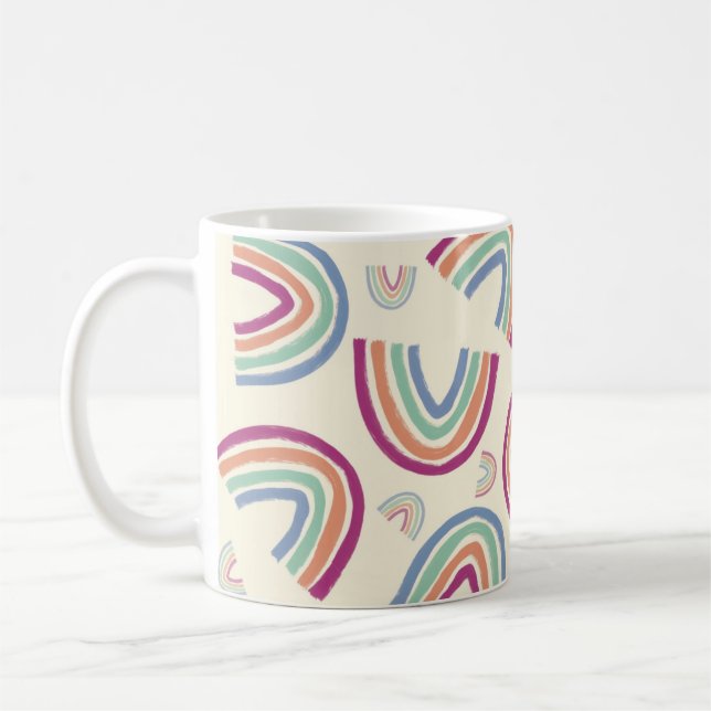 Big rainbows confetti mug (Left)