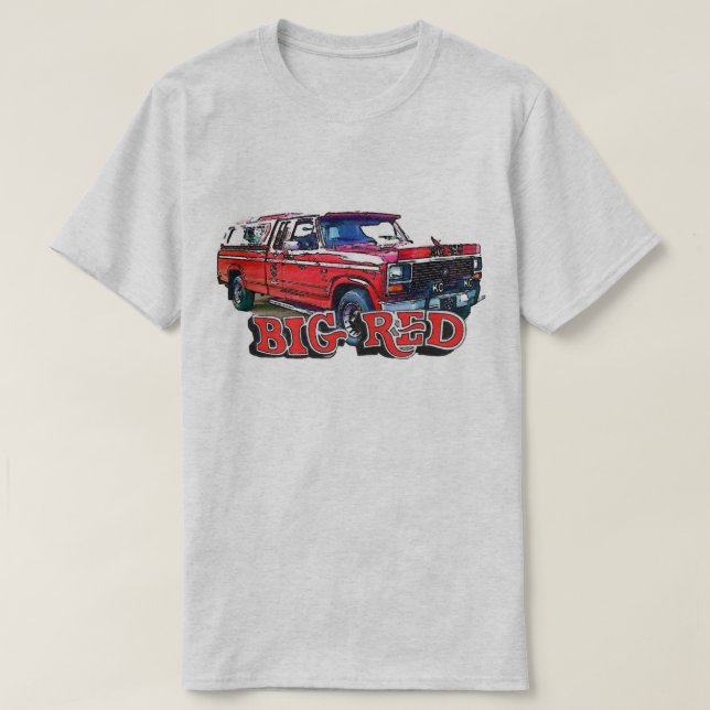 Big Red 2-Design Higher up T-Shirt (Design Front)