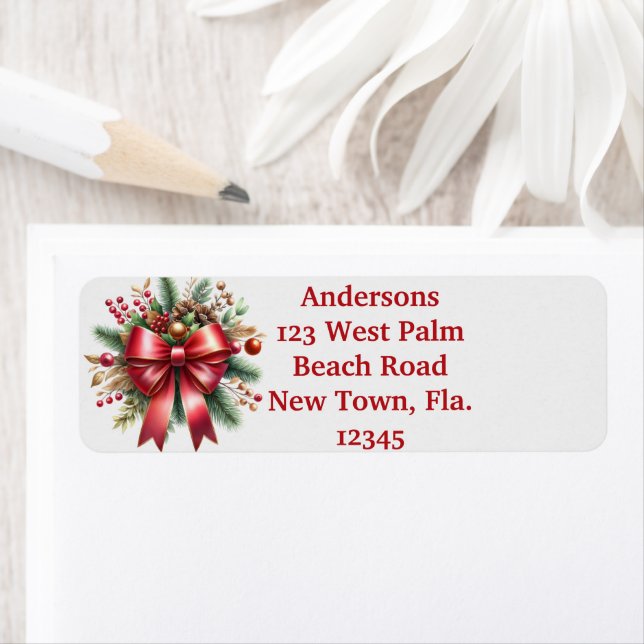 Big Red Bow Return Address (Insitu)