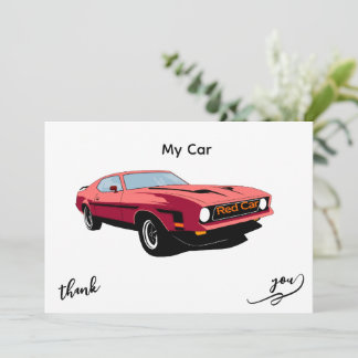 Big Red Car – Mon invitation de conception de voit