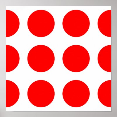 Red White Dots Art & Wall Décor | Zazzle.ca