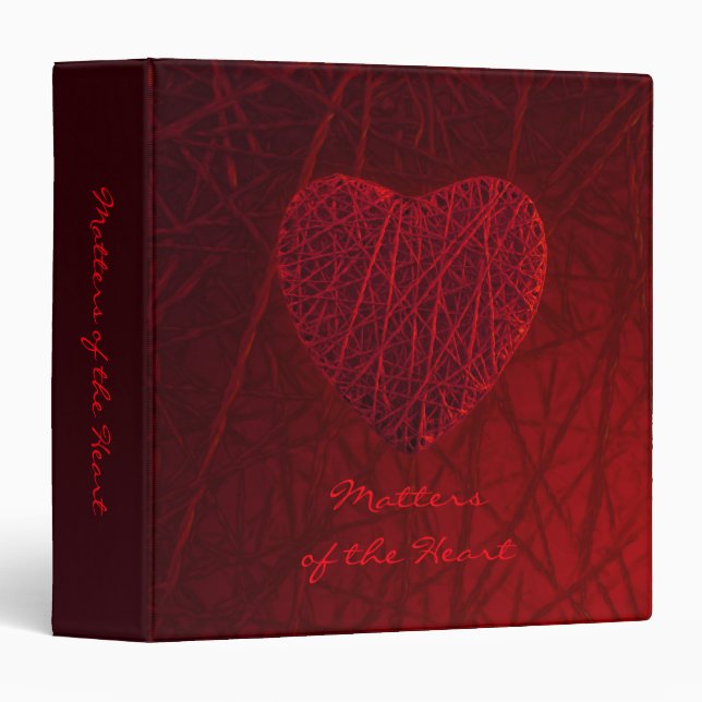 Big Red Heart binder (Front/Spine)