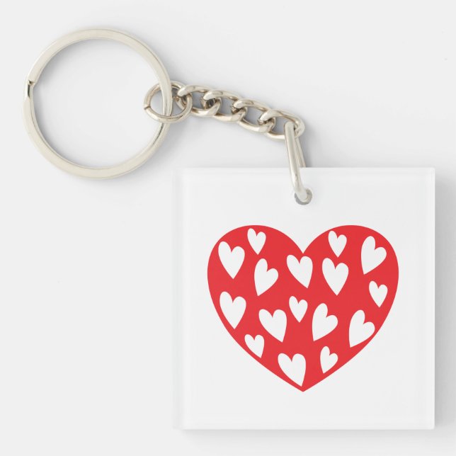 Big Red Heart Keychain (Front)