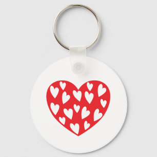 Big Red Heart Keychain