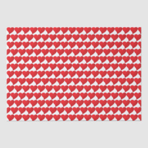 Big Red Heart, Love, white Valentine's day gift Tissue Paper