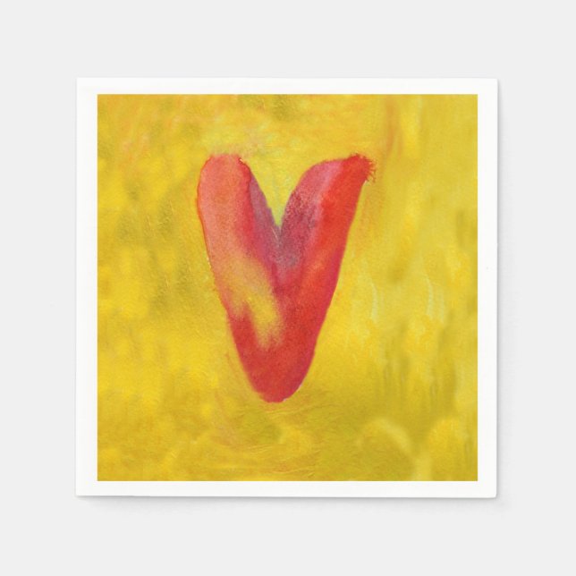 Big Red Heart Napkin (Front)