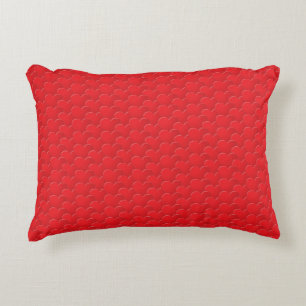 Big Red Hearts pattern Love Valentine's day Accent Pillow