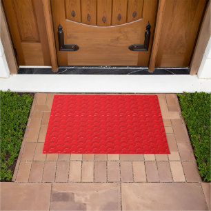 Big Red Hearts pattern Love Valentine's day Doormat